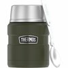 Thermos 16-Ounce Stainless King Vacuum-Insulated Food Jar with Folding Spoon Army Green SK3000AGTRI4